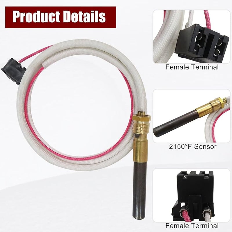SP20824 SP20754 SP21058 Natural LP Thermopile Sensor Pilot Burner Kit for Rheem Ruud Richmond Water Heaters - Image 2